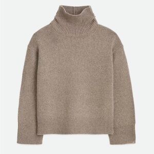Alex Mill Betty Wool Turtleneck Sweater Taupe